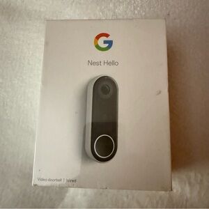 Google Nest Hello Wired Video Doorbell - Black
